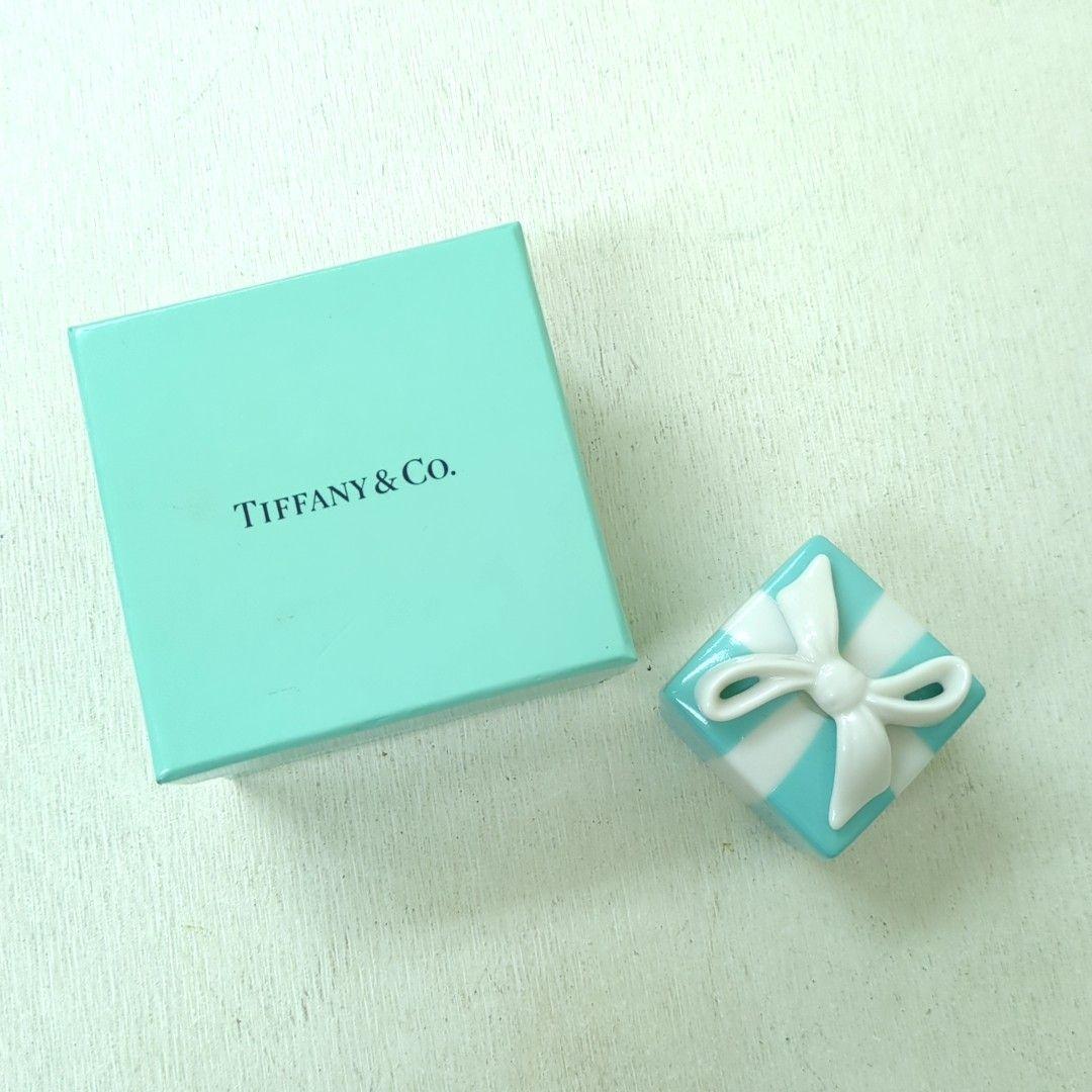 ティファニー ミニ ジュエリーケース 陶器 ブルー Tiffany
