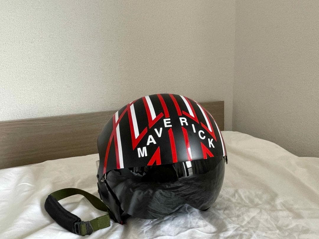 トップガン風 MAVERICK仕様 本物パイロットヘルメット（酸素マスク付き）