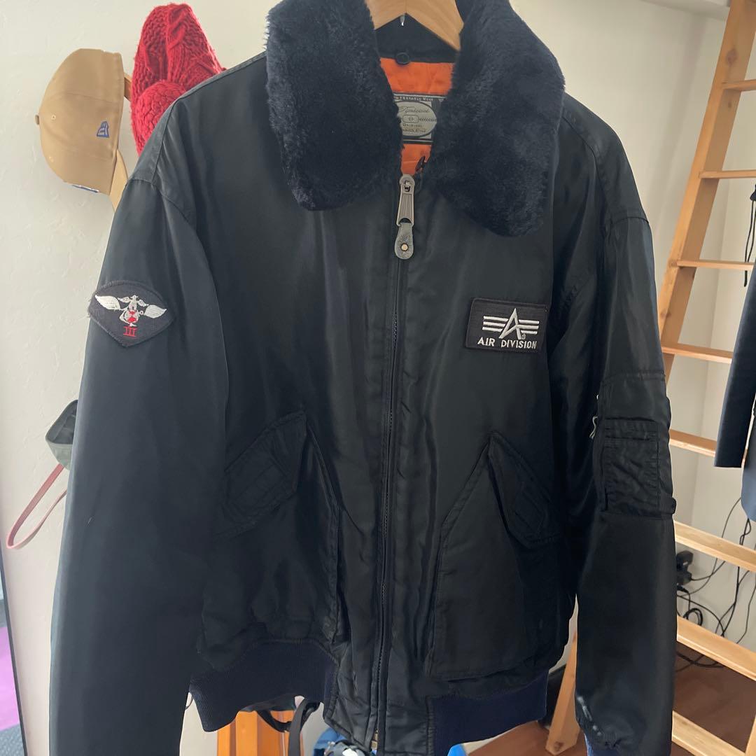 AIR DIVISION ブラック MA-1ジャケット