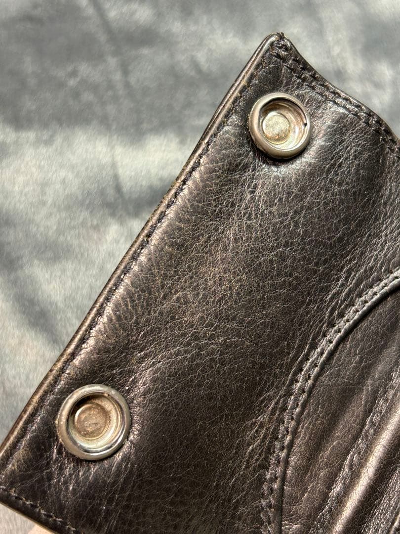 クロムハーツ　スリーフォールド　3FOLD 三つ折り財布　スターボタン