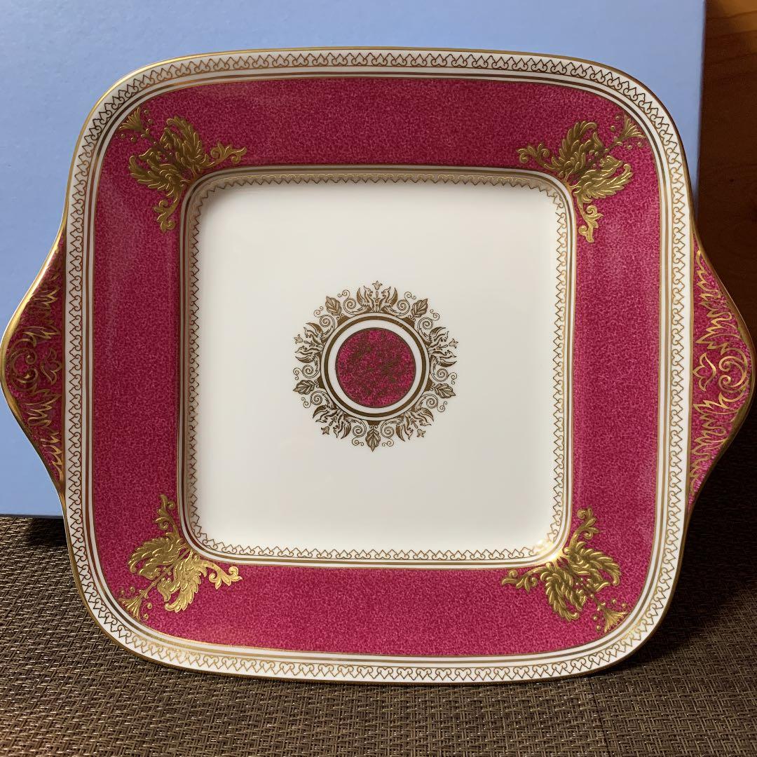 ウェッジウッド コロンビア　パウダールビー　bbスクエアプレート