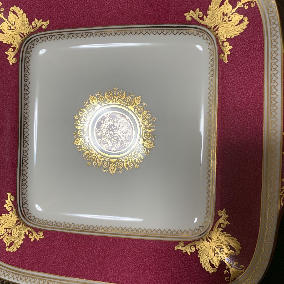 ウェッジウッド コロンビア　パウダールビー　bbスクエアプレート