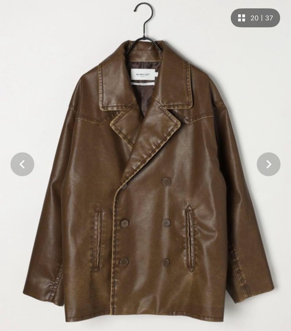 【WILLIAM B.ELIOTT】フェイクレザーフェードジャケット