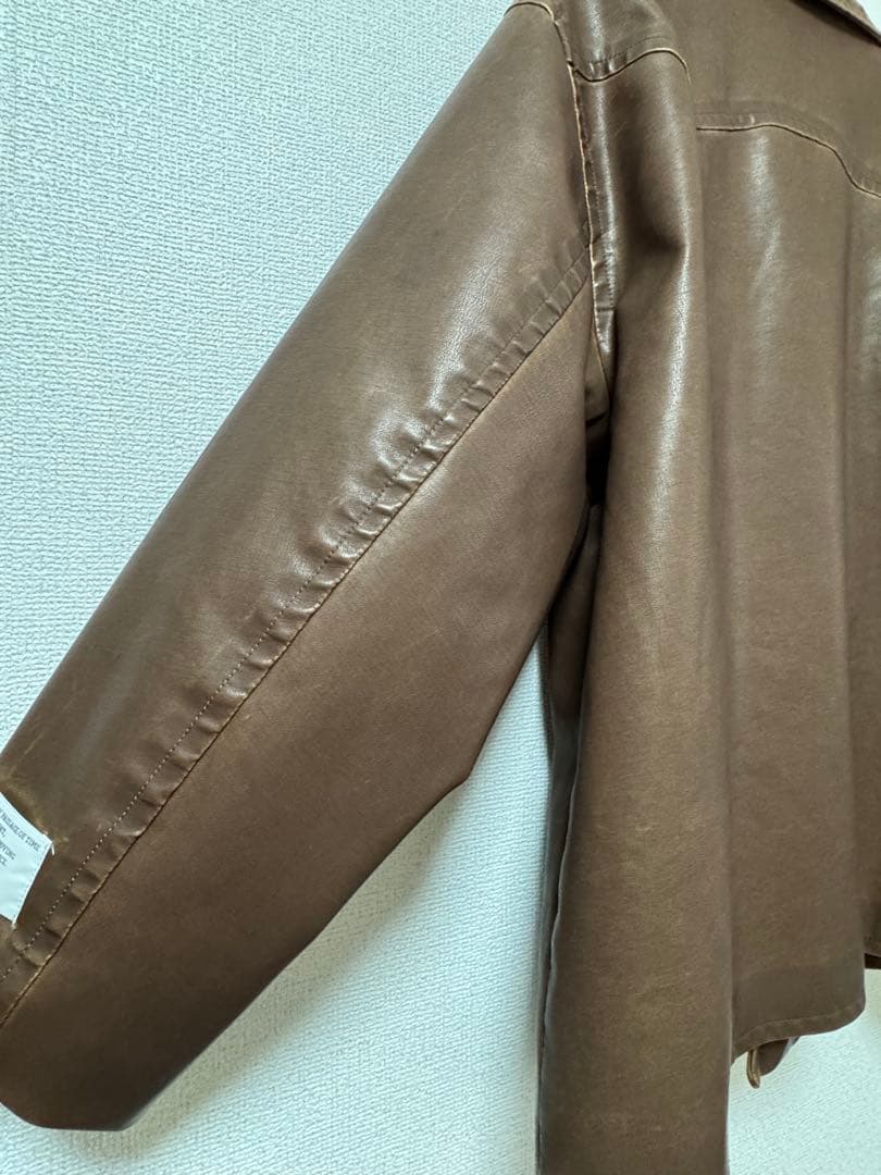 【WILLIAM B.ELIOTT】フェイクレザーフェードジャケット