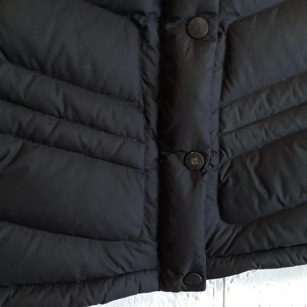 ○ノースフェイス ダウンベスト 700フィル 高品質 ブラック 黒 S〜M