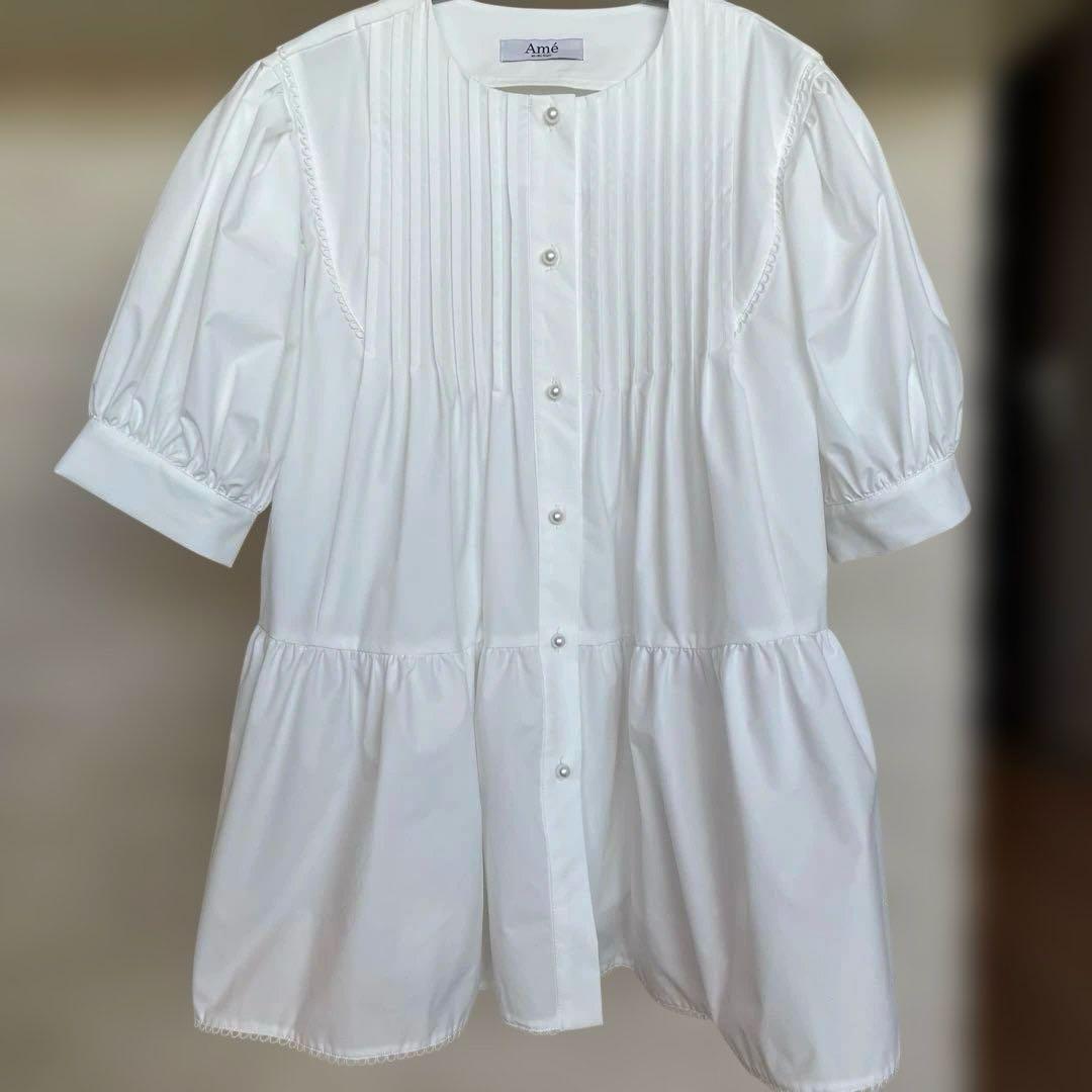 値下げしました！　Ame no chi Hare ピンタックチュニックブラウス