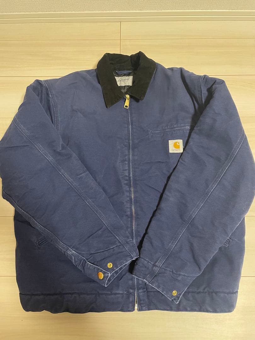 【最終値下げ❗️】Carhartt ネイビー デトロイトジャケット Lサイズ