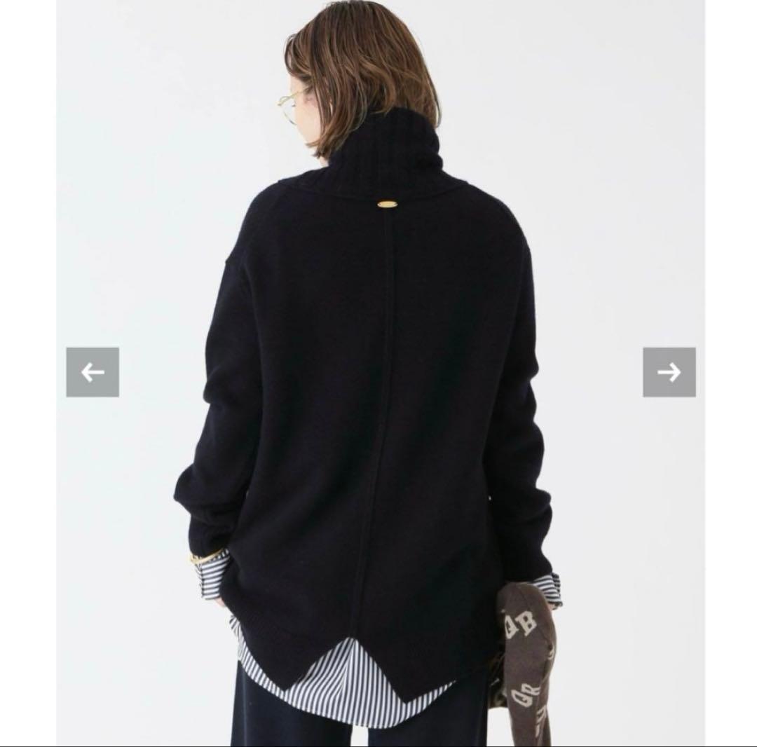 Deuxieme Classe JADEタートルネックプルオーバー　ブラック　黒