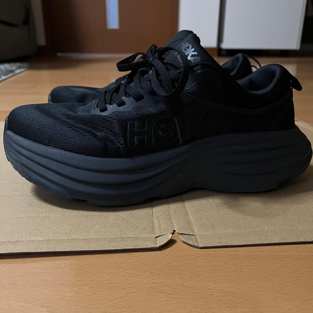 HOKA bondi8 24.5cm ブラック　ホカ　ボンダイ8