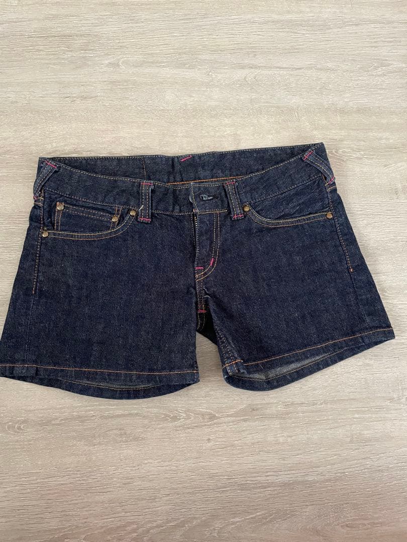 evisu スカル刺繍 ショートパンツ