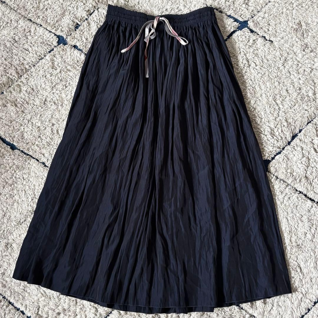 【2way✨】ブルーレーベルクレストブリッジ　リバーシブル　ロングスカート　38