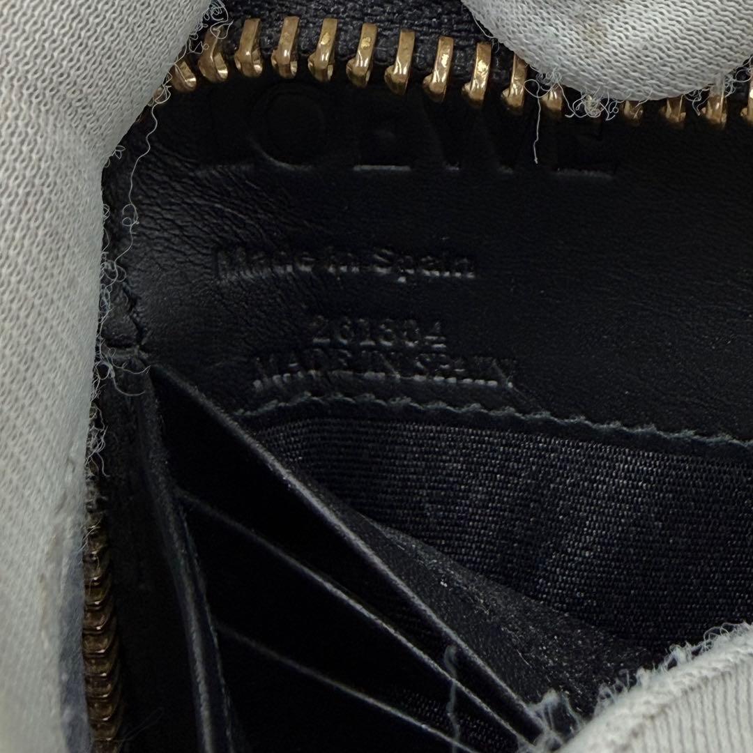 ✨美品✨ ロエベ　パズル　ブラック レザー 長財布 ファスナー アナグラム