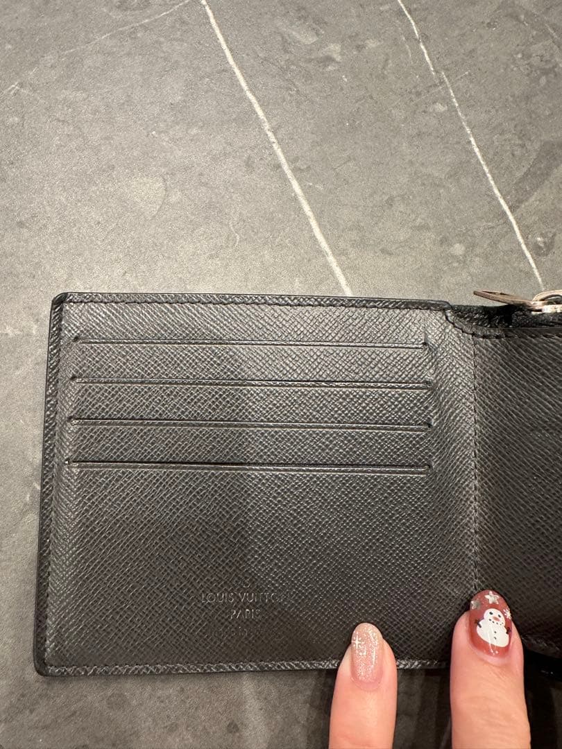 正規品　ルイヴィトン　ポルトフォイユ　アメリゴ　タイガ　二つ折り財布