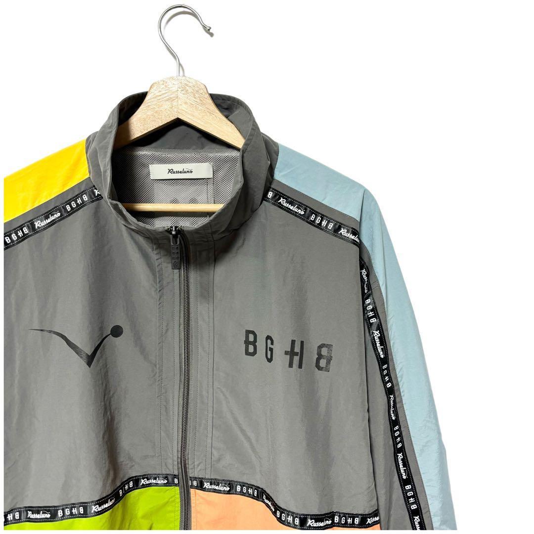 新品 バガーチ ラッセルノ ゴルフ パネルカラー ブルゾン セットアップ L 5