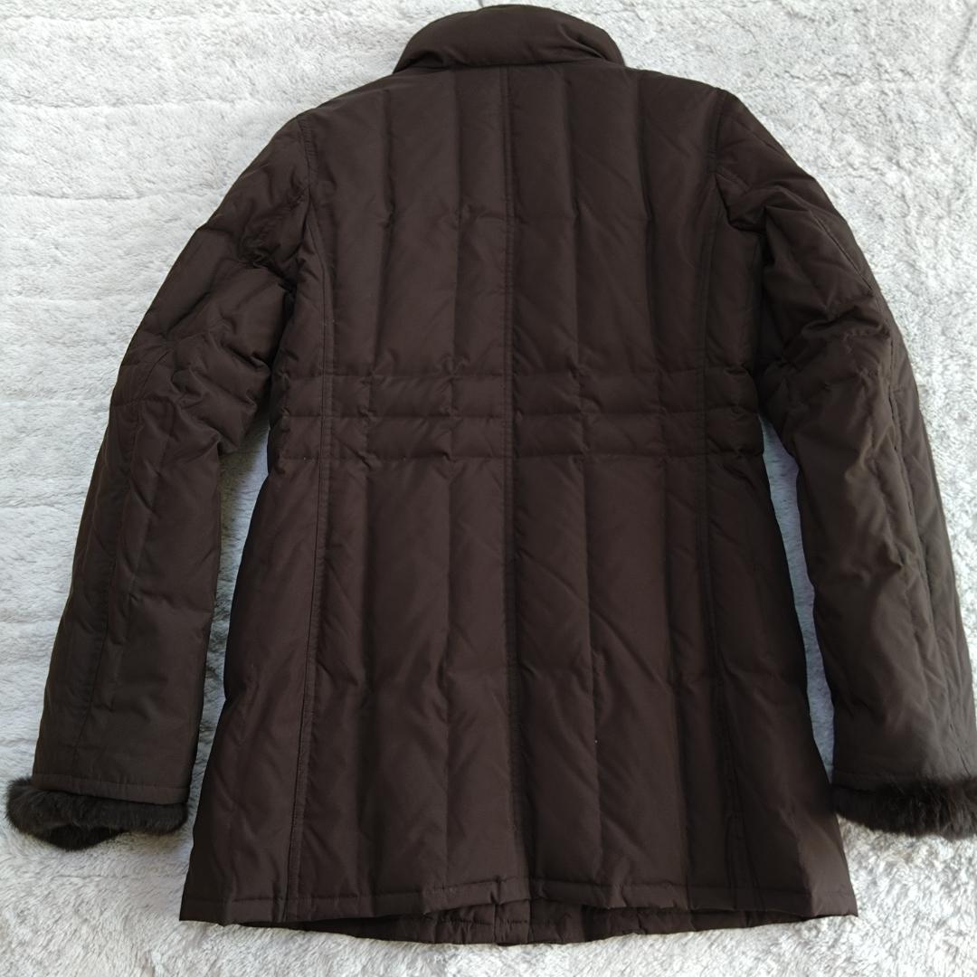 バーバリーロンドン　ダウンJK　38　ノバチェック　ラビット 三陽商会 シンプル