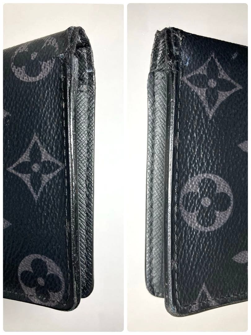 ルイヴィトン　モノグラム　エクリプス　ブラザ　二つ折り長財布　RFID内蔵