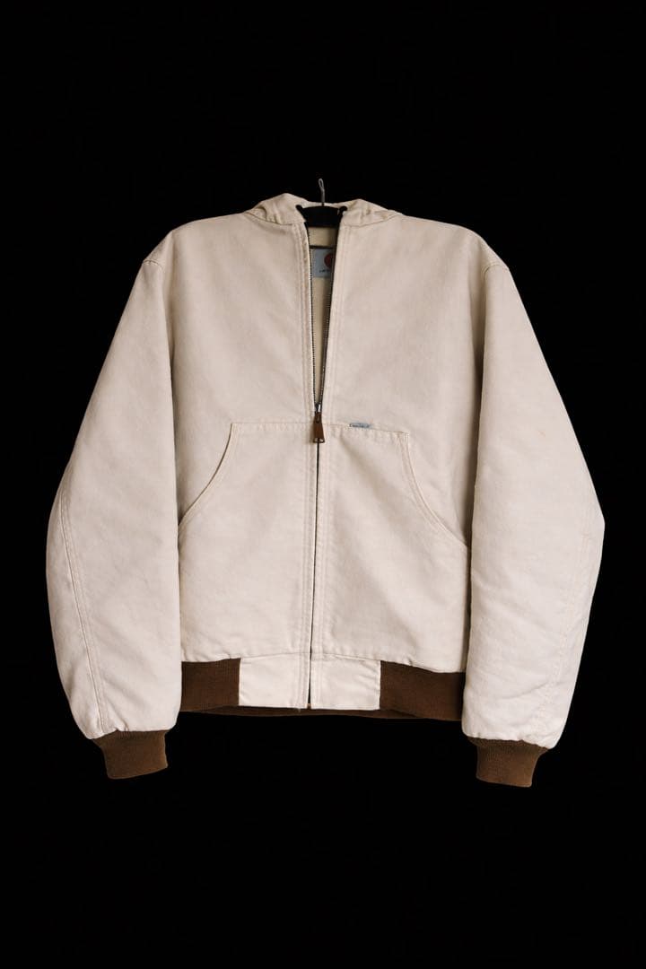 Carhartt ホワイト ジップアップジャケット