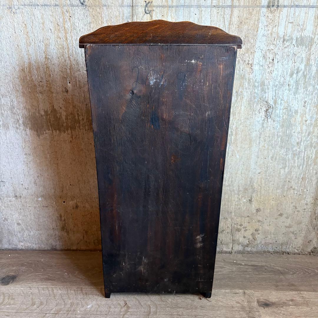 ヴィンテージ　マガジンラック　無垢材　アンティーク