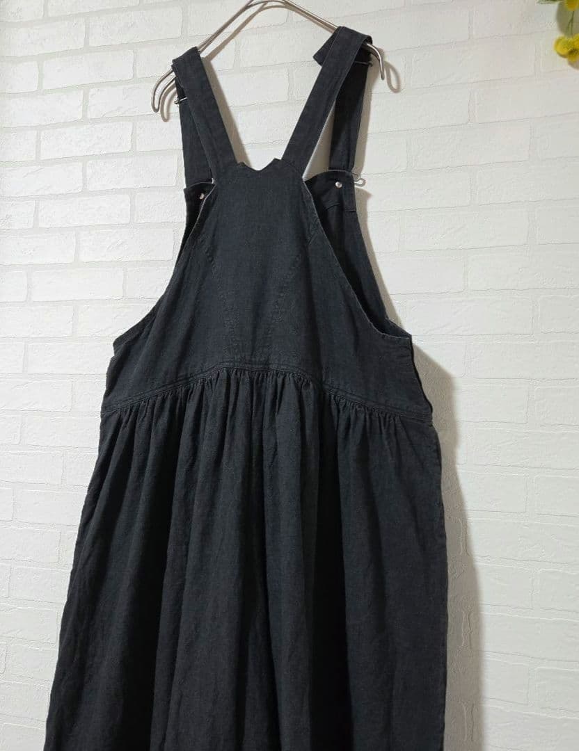 【joie de vivre】リネン　サロペットパンツ　オーバーオール