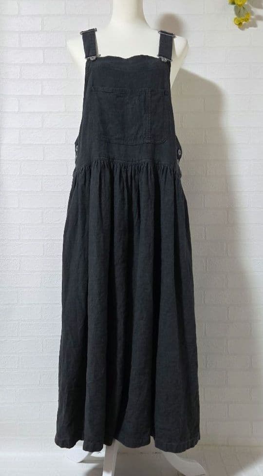 【joie de vivre】リネン　サロペットパンツ　オーバーオール