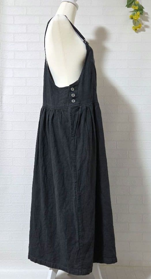 【joie de vivre】リネン　サロペットパンツ　オーバーオール