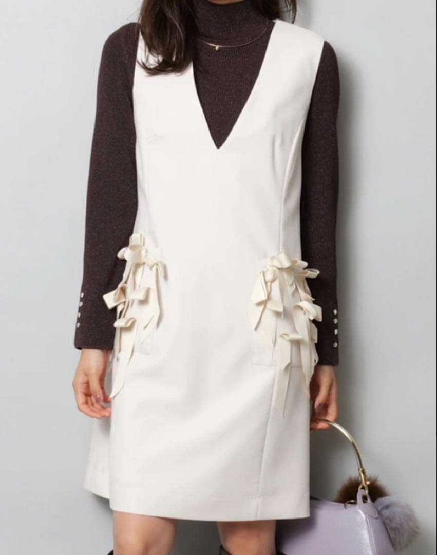 Arpege story ホワイトワンピース