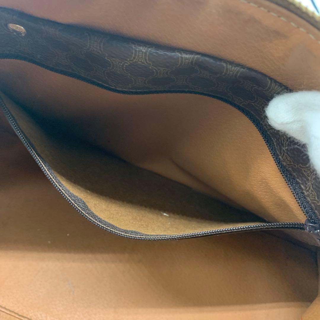 人気✨セリーヌ ハンドバッグ ミニボストン マカダム柄 トリオンフ PVC