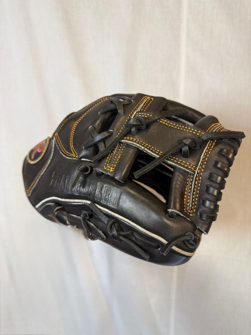 Rawlings 野球グローブ 黒 右投げ用　一般軟式　高級