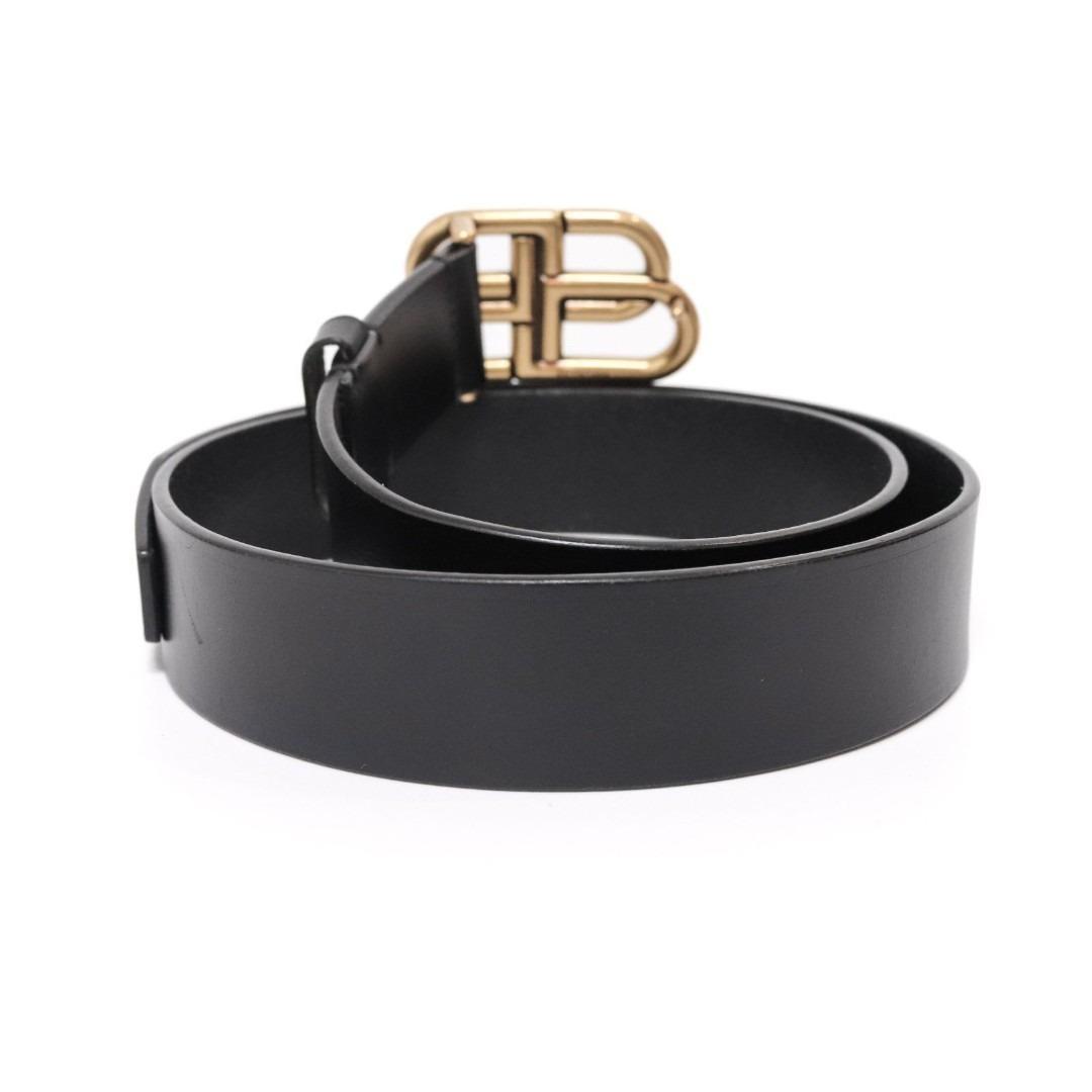 バレンシアガ BALENCIAGA　ベルト　BB　ゴールド　ブラック