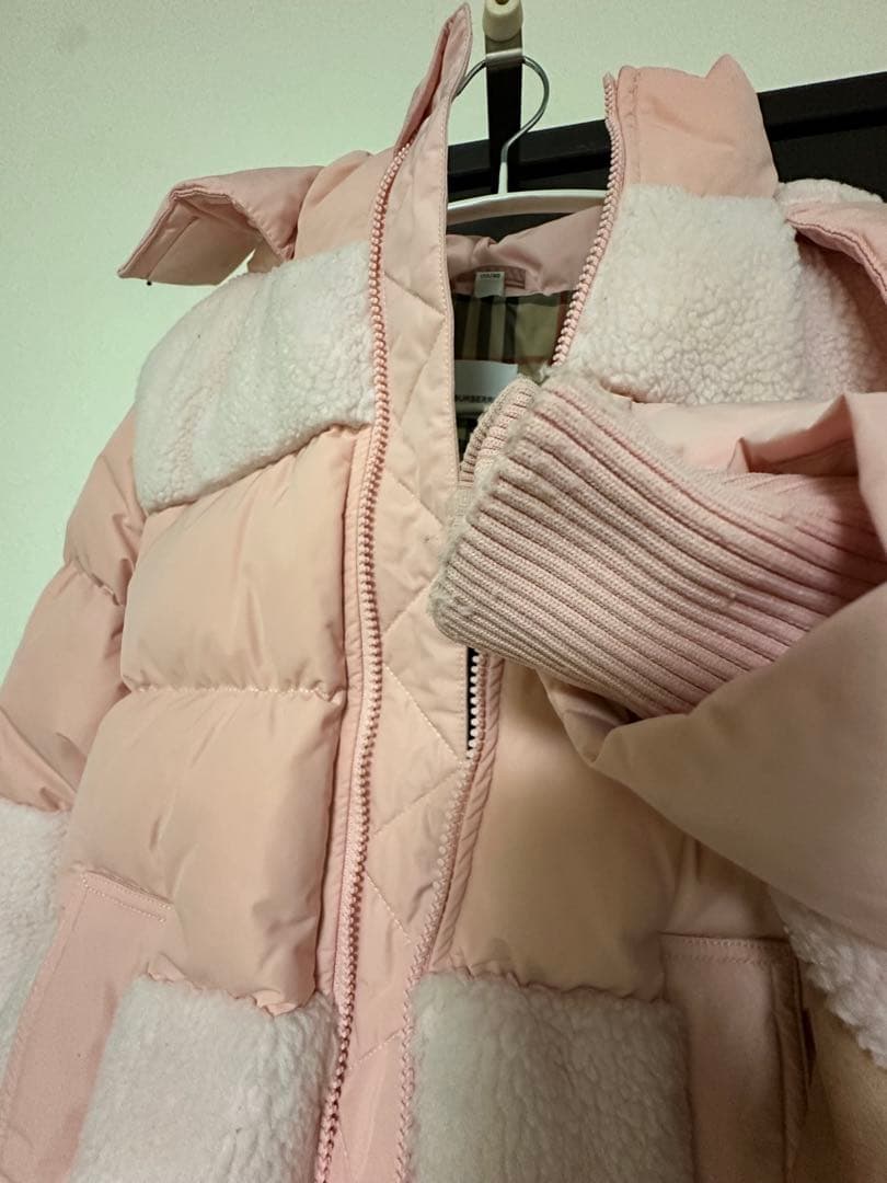 BURBERRY ピンク ダウンコート 155/80