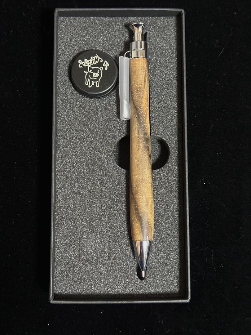 こぶた工房 シャープペンシル 黒柿 0.5mm