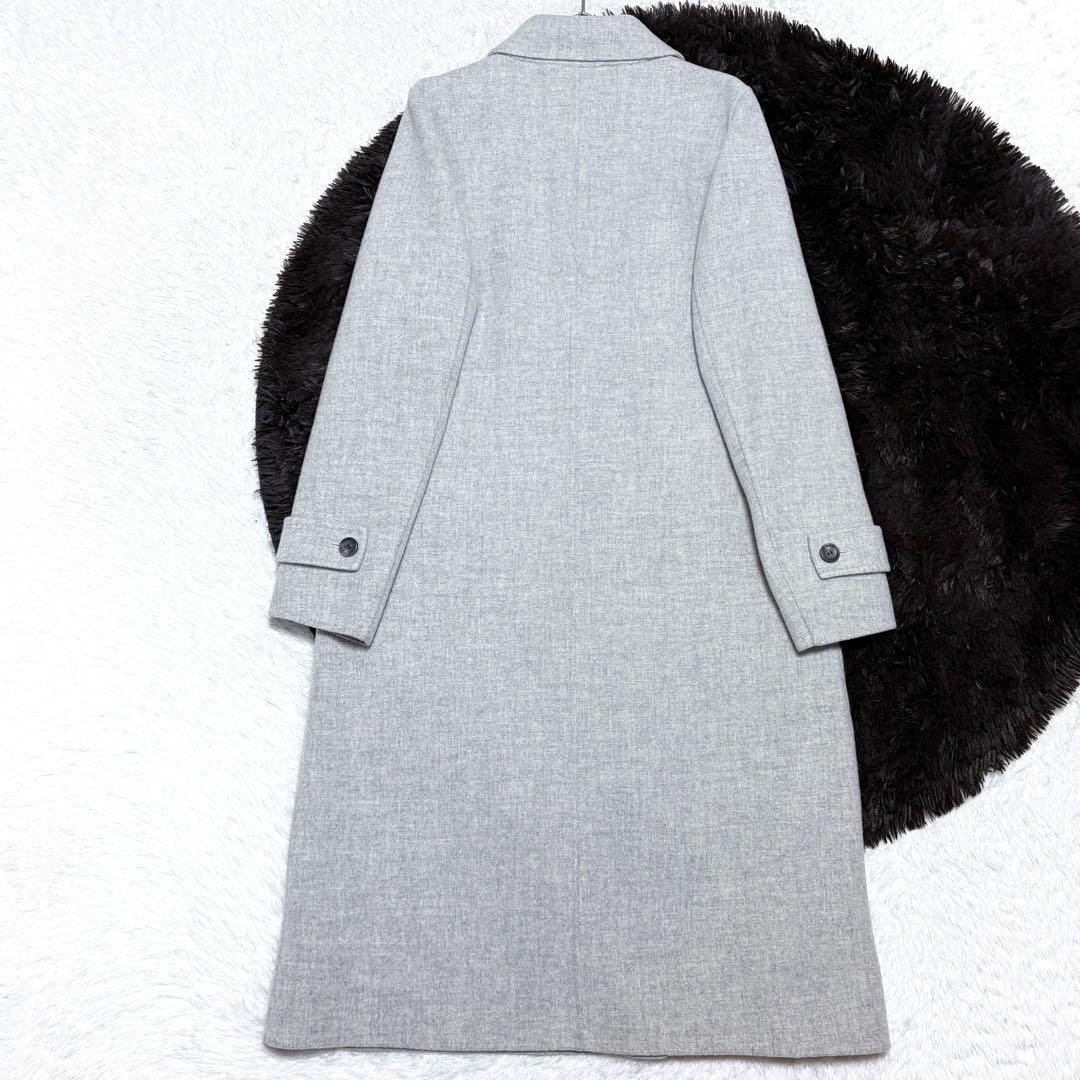 【極美品】セオリーリュクス ウール リバーコート ダブル 上品 高級 オフィス