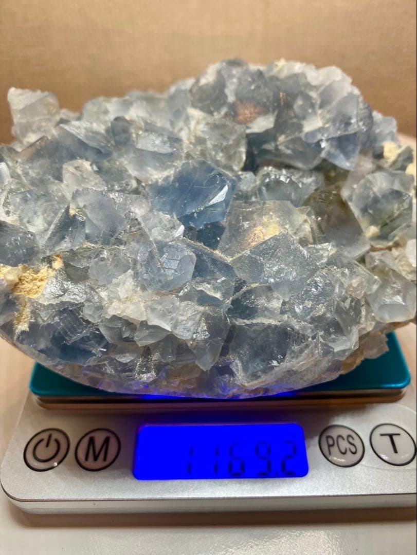 じゅん　ジオード、セレスタイトセット　巨大　天然石　原石　パワーストーン