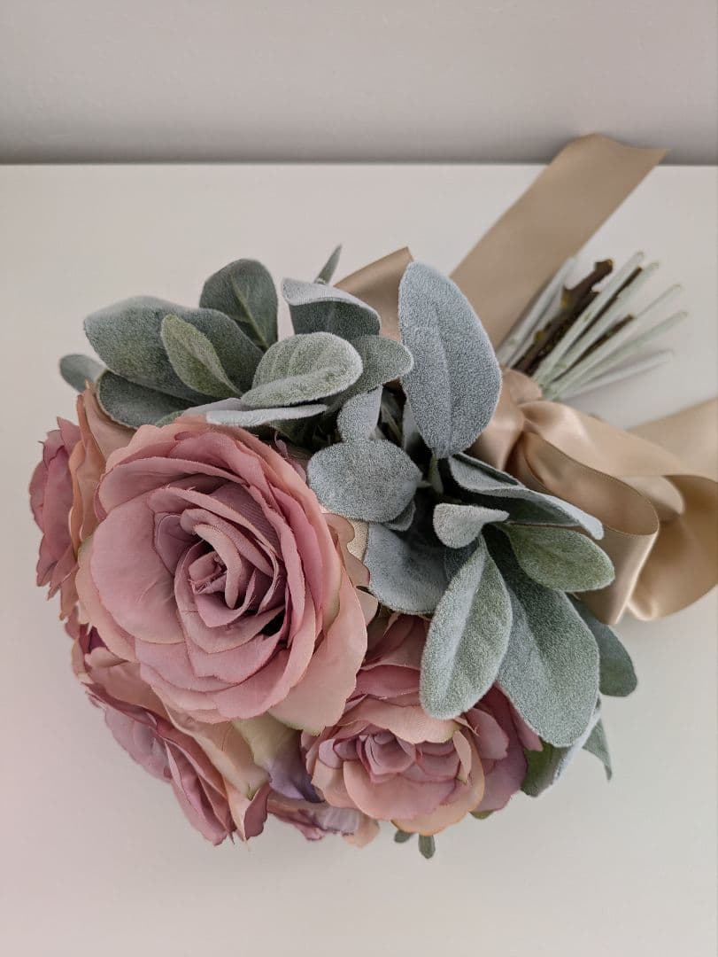 アーティフィシャルフラワーPRIMA プリマ　ブーケ　　《フラワーベース付き》