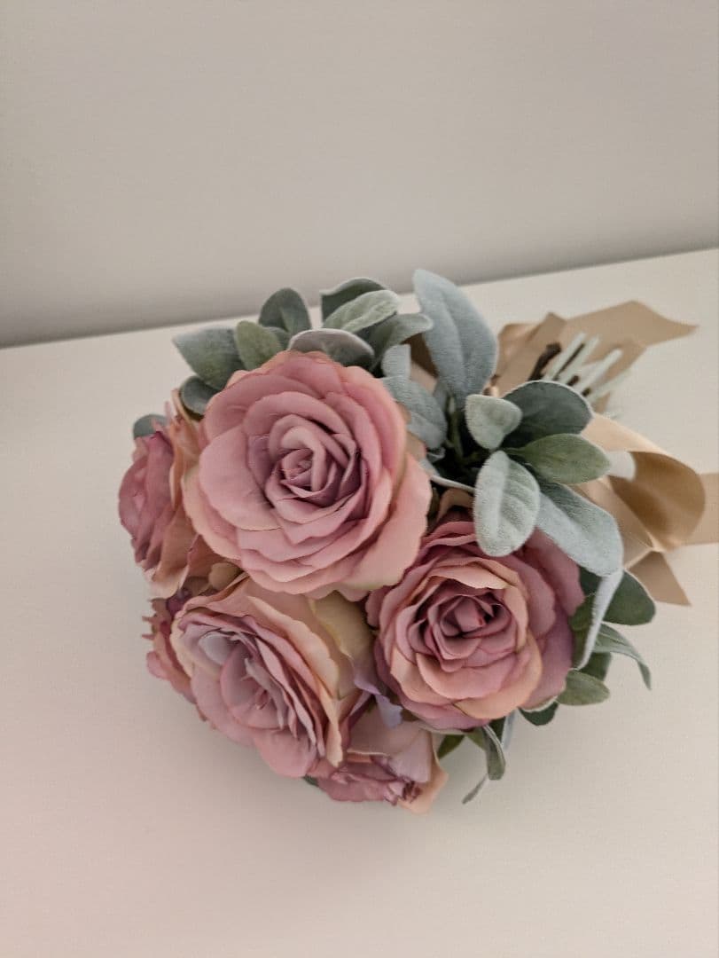 アーティフィシャルフラワーPRIMA プリマ　ブーケ　　《フラワーベース付き》