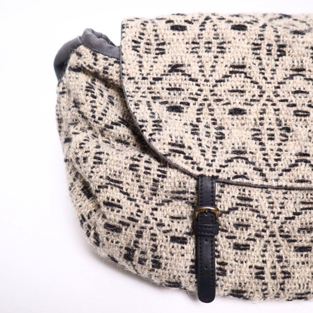 maria la rosa イタリア製 ウール メッセンジャーバッグ