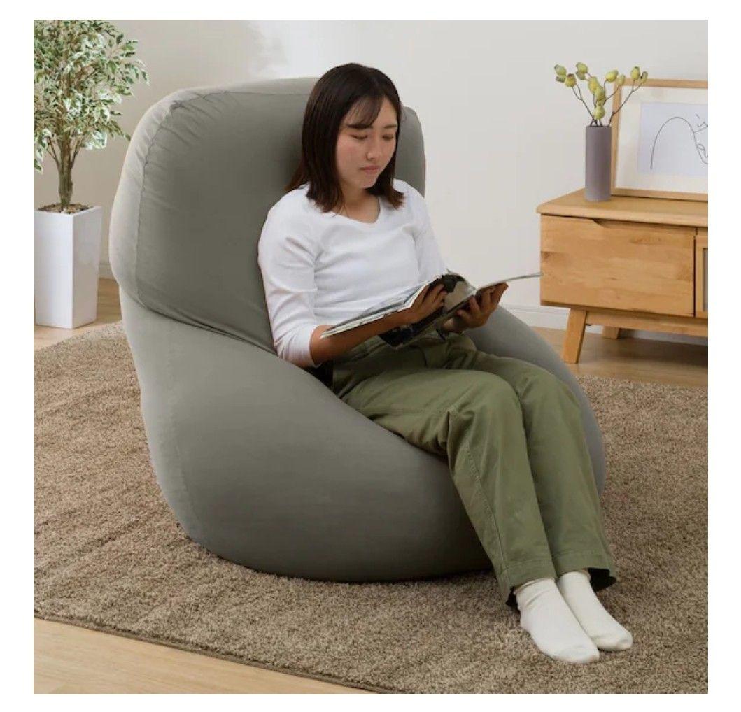 ニトリ ビーズクッションBS215 角丸(メガ グレー)