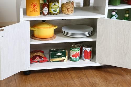 【新品・送料無料】バタフライキッチンカウンター　ＷＨＷ