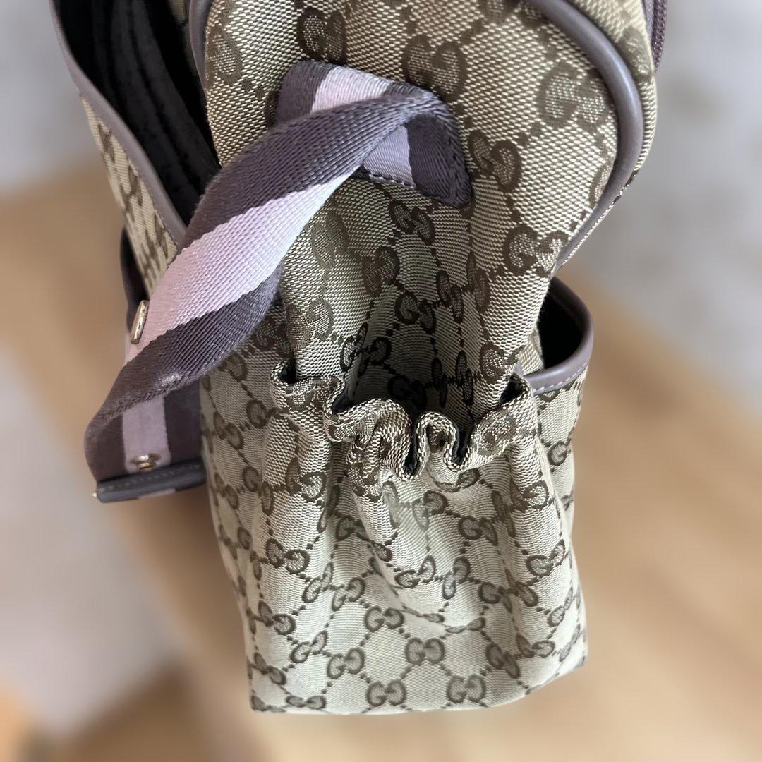 【美品】GUCCI GG柄 ショルダーバッグ 限定カラー オムツシート付