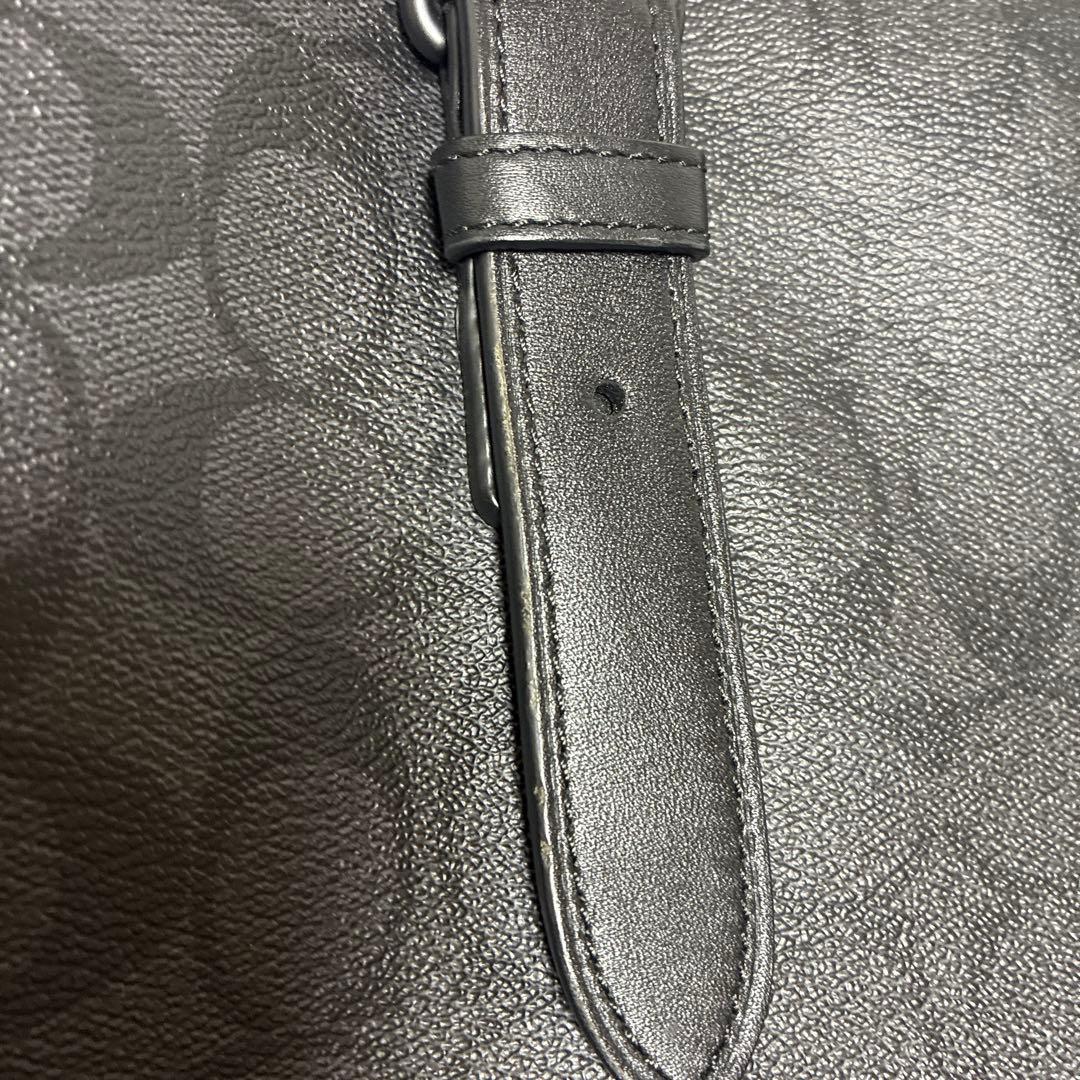 COACH ブラック レザートートバッグ　　ビジネスバッグ