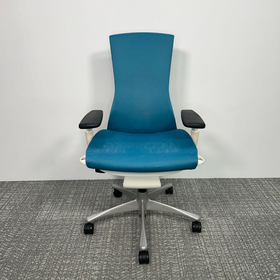 P エンボディチェア 最高級 ハーマンミラー ブルー系Embody