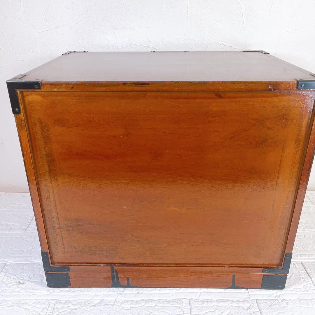 【高級品✨️】門間箪笥店 仙台箪笥 木地呂塗り 訳あり