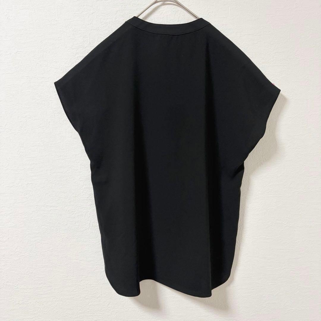 新品 Theory シャツ ブラウス ブラック スキッパー トップス