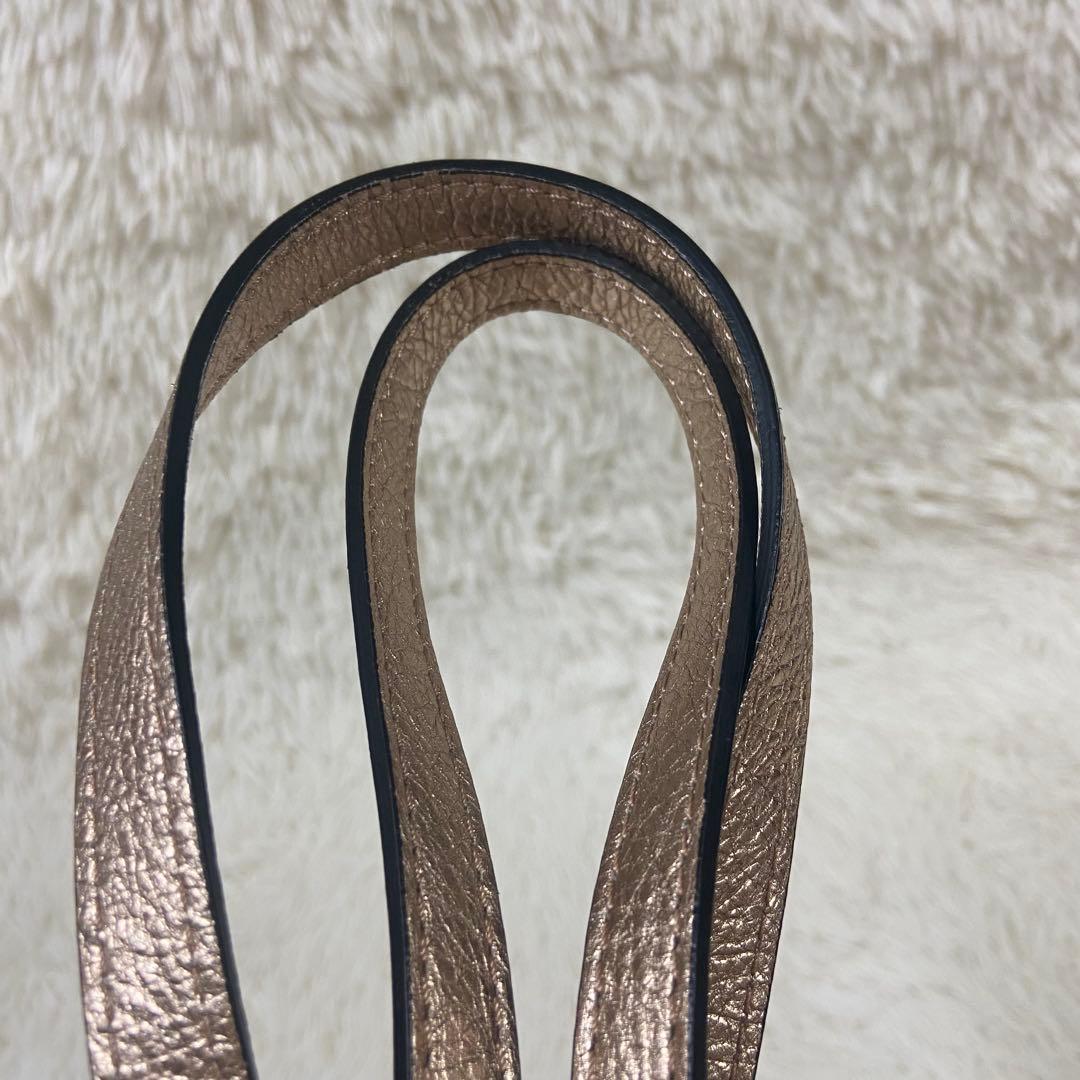 希少　GIANNI CHIARINI トートバッグ　ショルダーバッグ　ゴールド