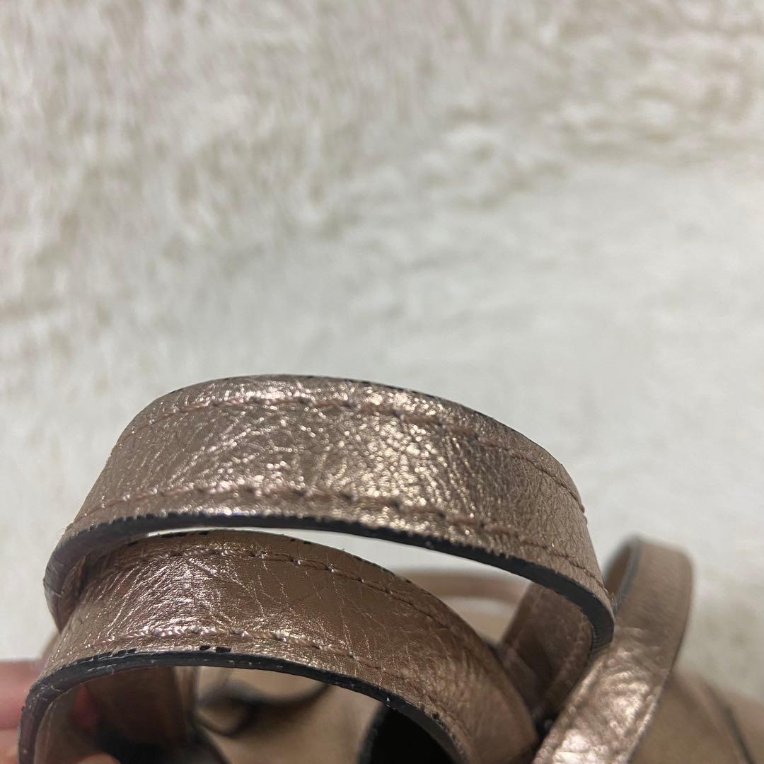 希少　GIANNI CHIARINI トートバッグ　ショルダーバッグ　ゴールド