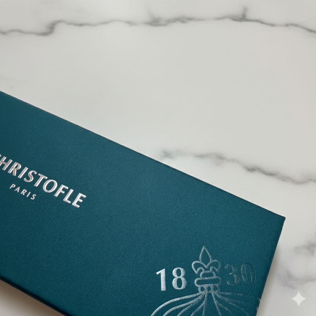 【新品未使用】CHRISTOFLE 箸 赤白 2本 箸置きセット