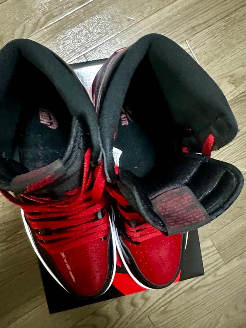 靴 Nike Air Jordan High OG Patent Bred 30cm