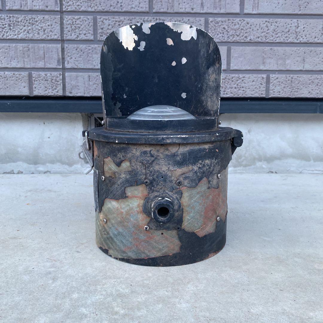前照灯　ヘッドライト　ヘッドランプ　鉄道　ライト　機関車　鉄道廃品　骨董品