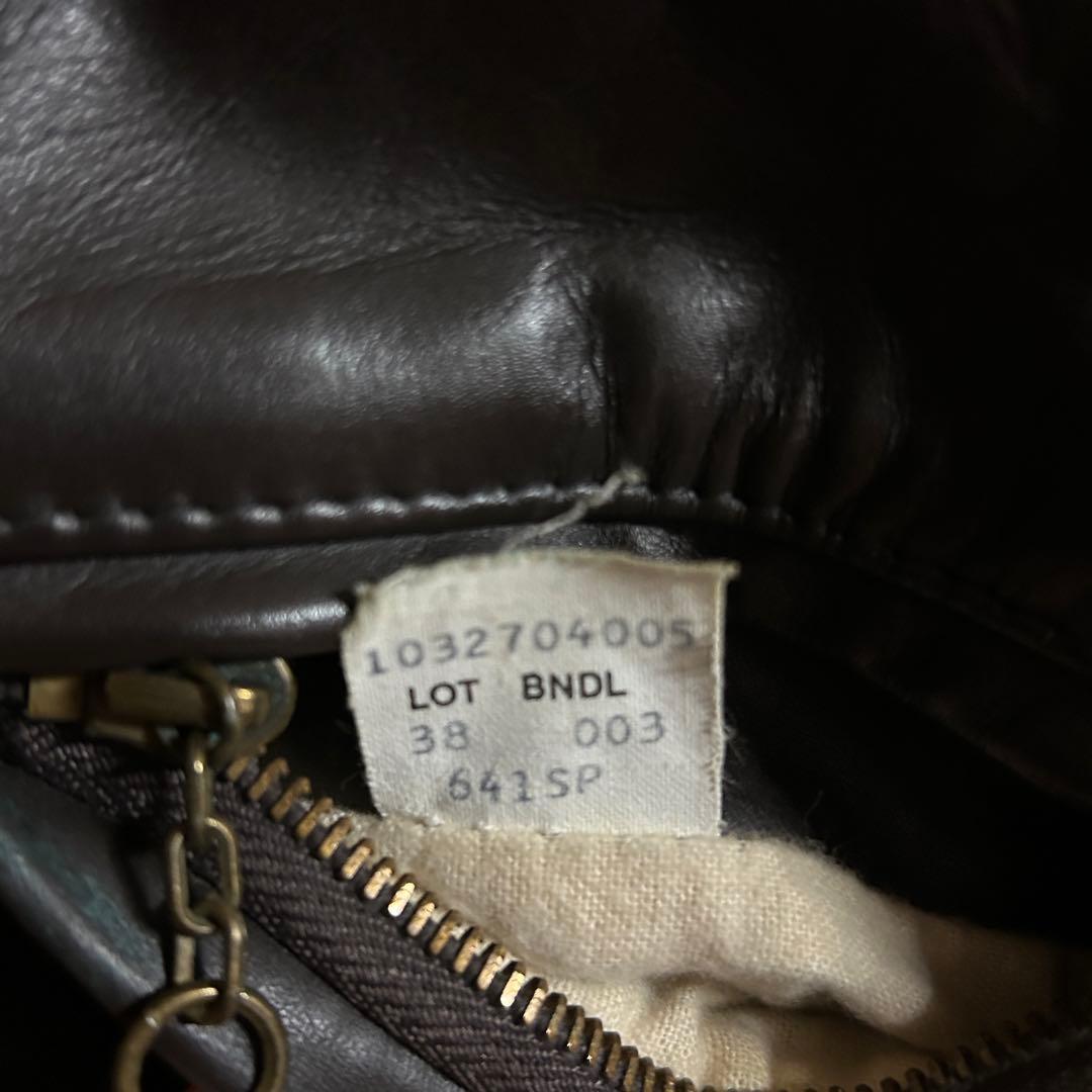 【希少美品】schott ショット 38 シングルライダースジャケット 641