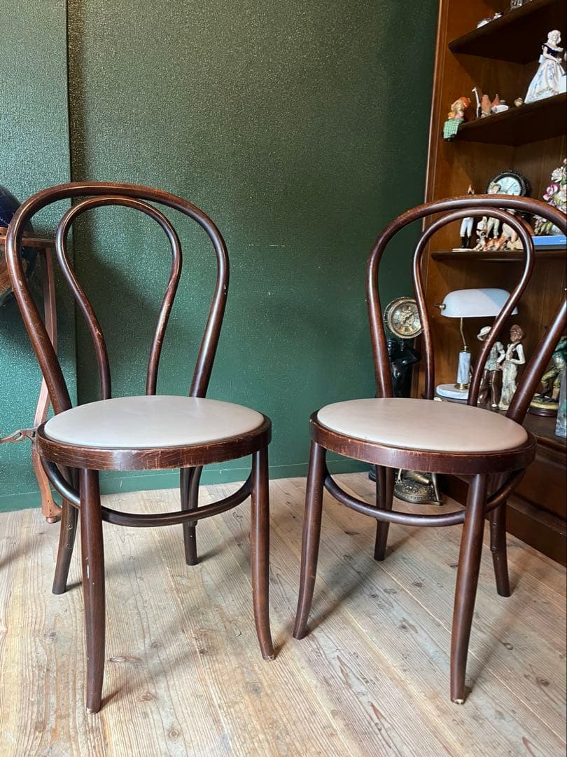 ベントウッドチェア 椅子 セット 昭和レトロ アンティーク 曲木 ビンテージ